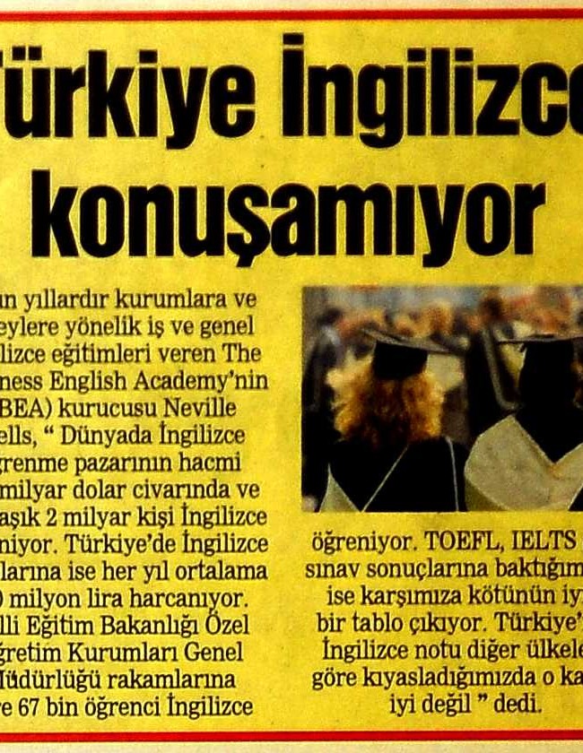 Posta Gazetesi Ankara: Türkiye İngilizce Konuşamıyor